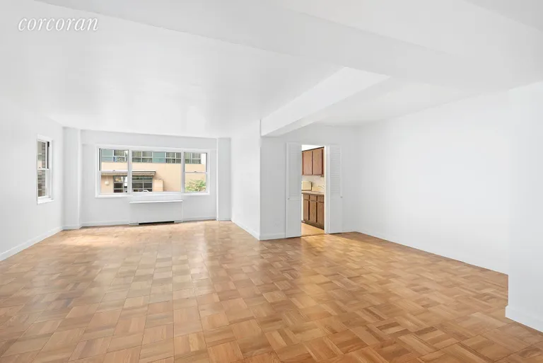 New York City Real Estate | View 100 West 57th Street, 4N | Open Living Room/Dining Room | View 2