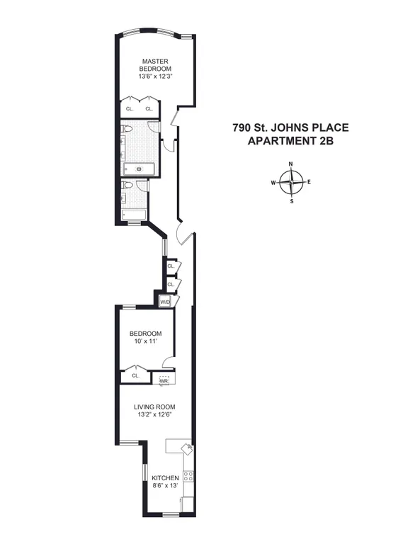 790 Saint Johns Place, 2B | floorplan | View 9