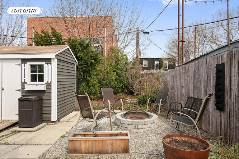 New York City Real Estate | View 187 McDonald Avenue | Shed and fire pit | View 13