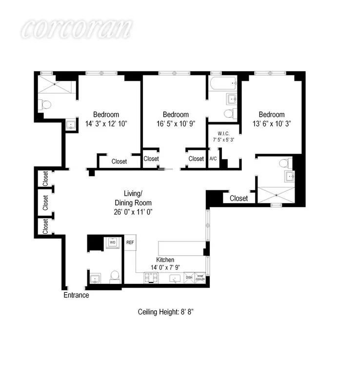 New York City Real Estate | View 41 West 72Nd Street, 9F | Floor Plan | View 19