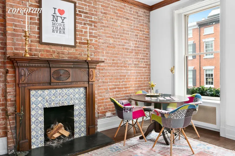 New York City Real Estate | View 106 Waverly Place, 3 | Wood burning fireplace | View 3