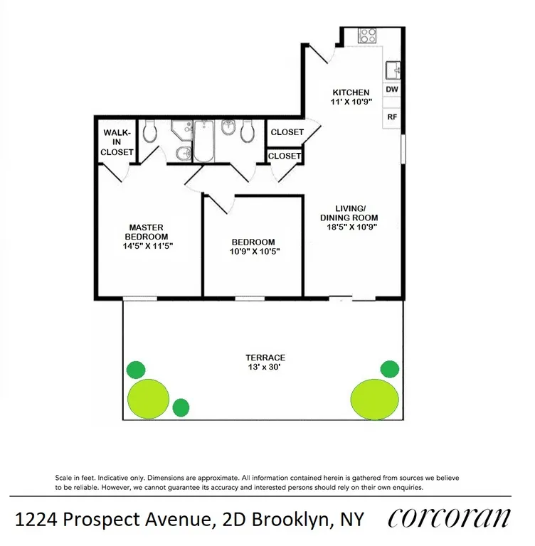 1224 Prospect Avenue, 2D | floorplan | View 7