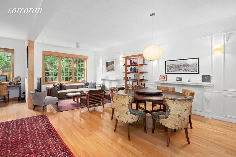 New York City Real Estate | View 641 Warren Street | Expansive living and dining room w/home office | View 3