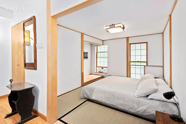 New York City Real Estate | View 641 Warren Street | Eastern-style serene bedroom with tatami mat | View 5