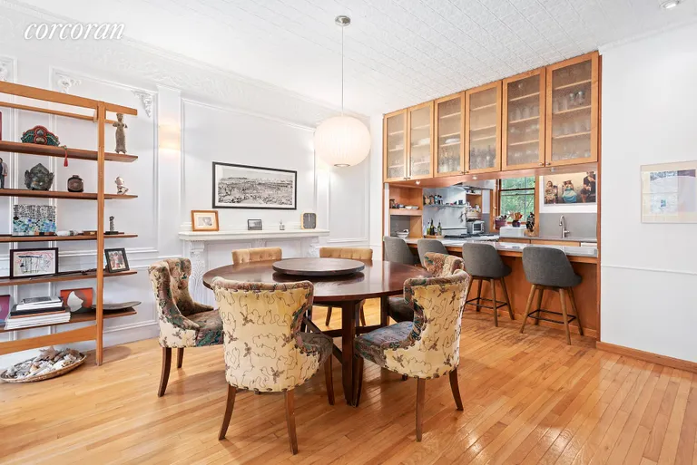 New York City Real Estate | View 641 Warren Street | Dining area off kitchen can seat many | View 2