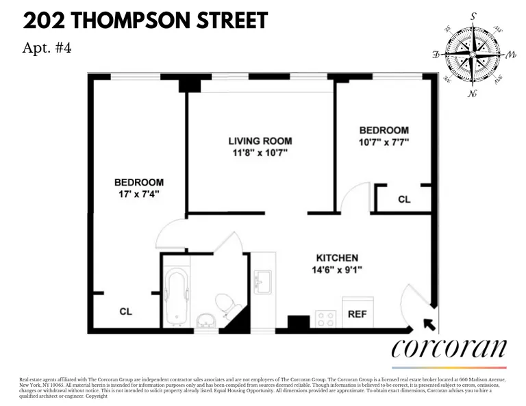 202 Thompson Street, 4 | floorplan | View 6
