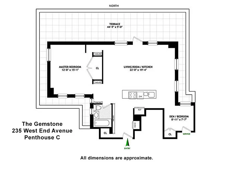 235 West End Avenue, PHC | floorplan | View 5