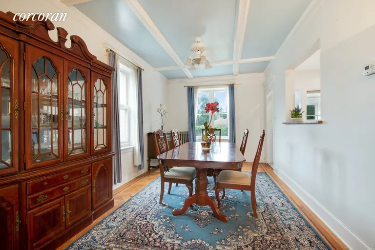 New York City Real Estate | View 3824 Avenue J | Formal Dining Room with Coffered Ceiling | View 6