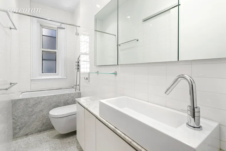 New York City Real Estate | View 25 Charles Street, 5A | Marble Bath with Washer and Dryer in Unit | View 10