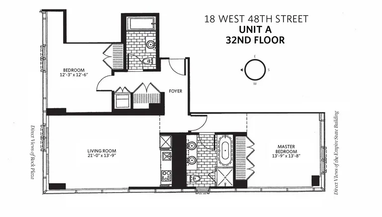 18 West 48th Street, 32A | floorplan | View 7