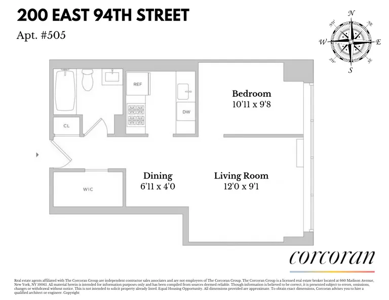 200 East 94th Street, 505 | floorplan | View 9
