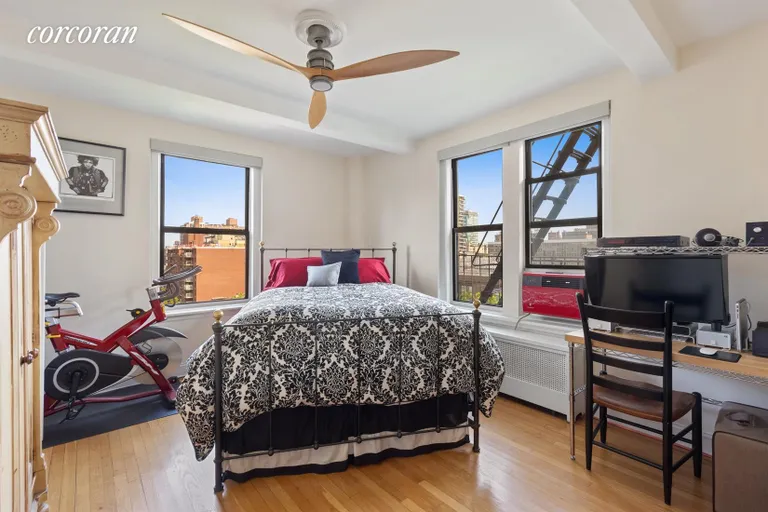 New York City Real Estate | View 123 West 93rd Street, 9A | Large bedroom with two exposures | View 3