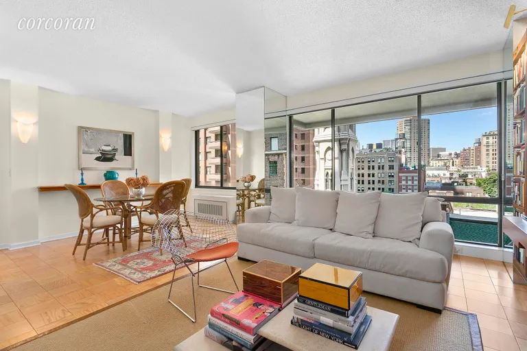 New York City Real Estate | View 50 East 89th Street, 8C | Living room/dining | View 2