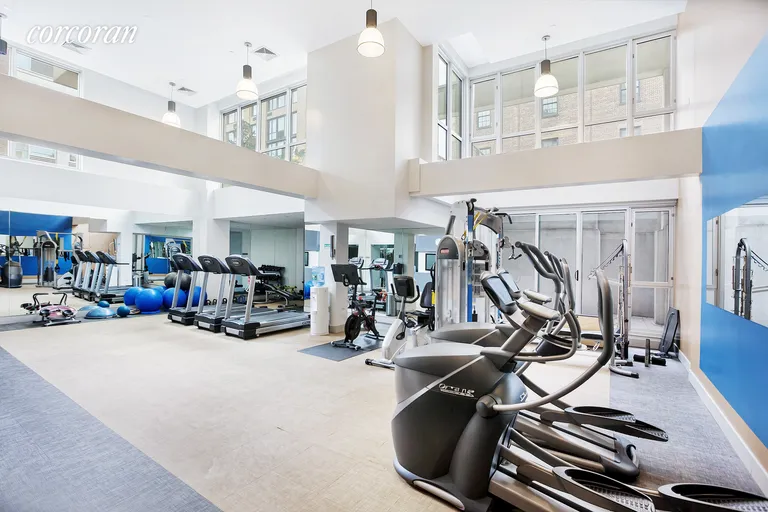 New York City Real Estate | View 125 North 10th Street, S2I | Sunlit gym | View 7