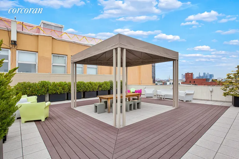 New York City Real Estate | View 125 North 10th Street, S2I | Common roof deck with views | View 8