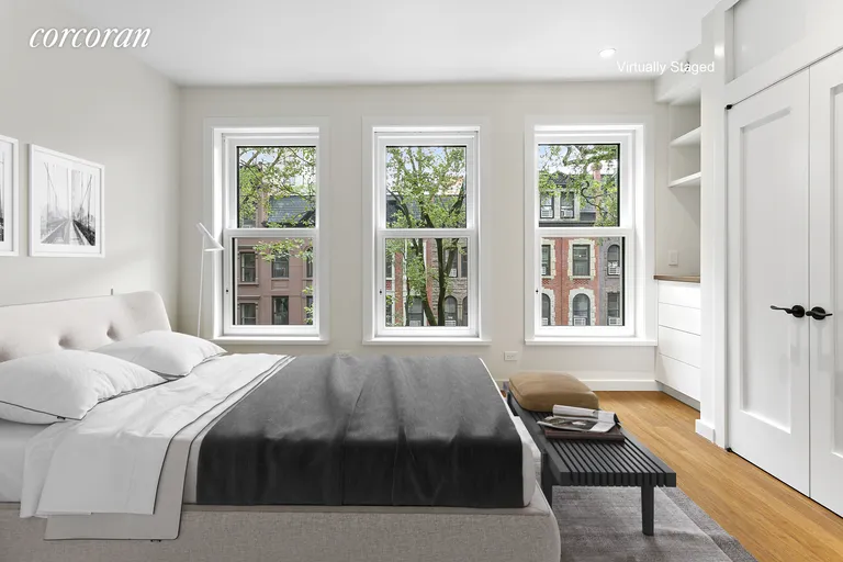 New York City Real Estate | View 25 West 94th Street, 2 | Master Bedroom virtually staged | View 6
