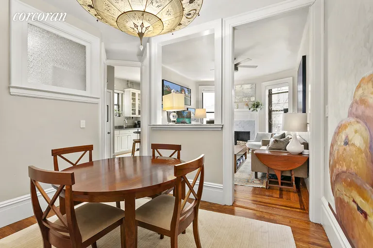 New York City Real Estate | View 606 West 113th Street, 5B | Wonderful flow between living and dining rooms | View 2