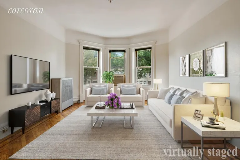 New York City Real Estate | View 162 Lefferts Avenue | Top floor living room | View 3