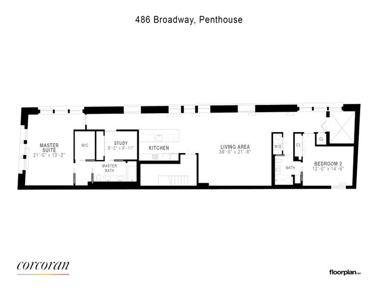 486 Broadway, PH | floorplan | View 8