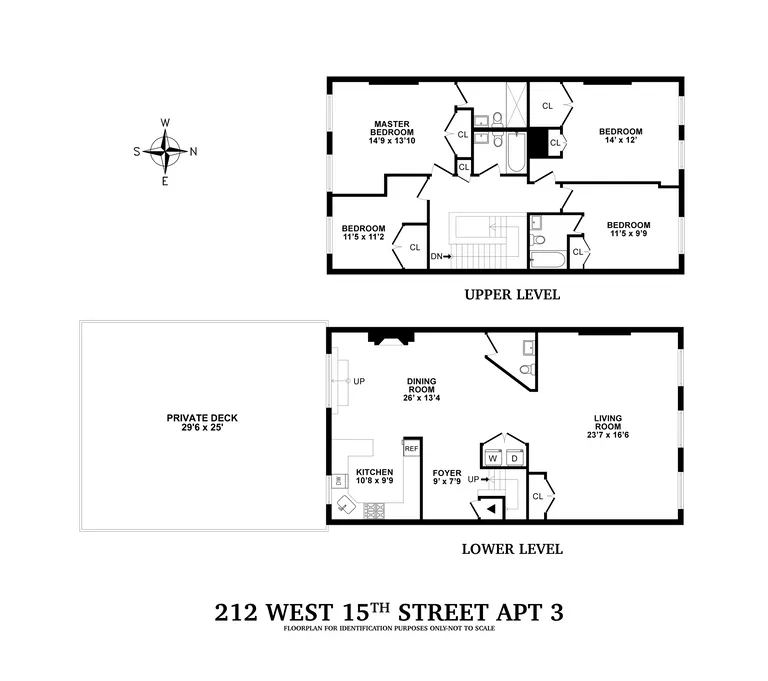 212 West 15th Street, 3-4 | floorplan | View 13