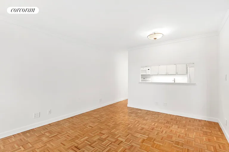 New York City Real Estate | View 531 Main Street, 425 | Dining Area w/Kitchen pass-through | View 9