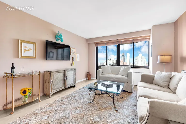 New York City Real Estate | View 45 East 25th Street, 32A | LARGE LIVING ROOM WITH PRIVATE BALCONY! | View 4