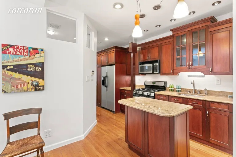 New York City Real Estate | View 280 Ocean Parkway, 4V | open kitchen with moveable island | View 5