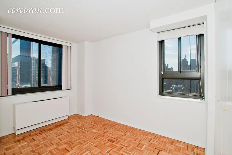 New York City Real Estate | View 347 West 57th Street, 24C | Second Bedroom 10'6X 13 | View 3