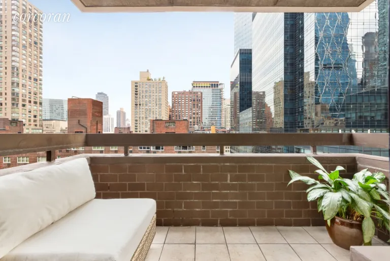 New York City Real Estate | View 347 West 57th Street, 24C | Private Balcony 6'3X 10' | View 6