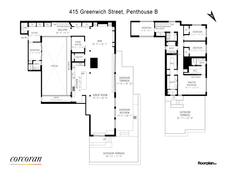 415 Greenwich Street, PHB | floorplan | View 26