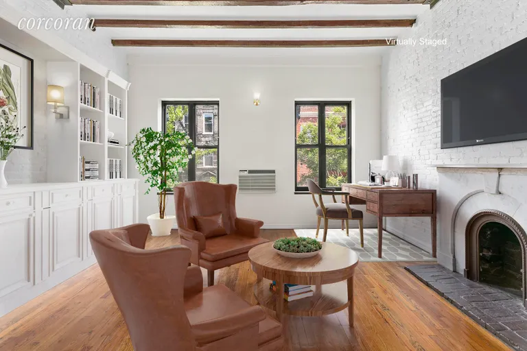 New York City Real Estate | View 230 East 11th Street, 2 | Large Office Space with Decorative Fireplace | View 4