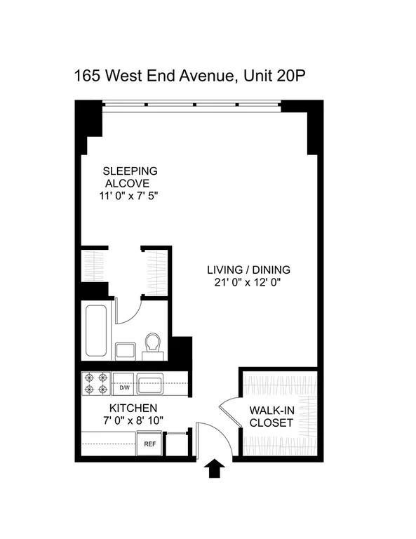 165 West End Avenue, 20P | floorplan | View 8