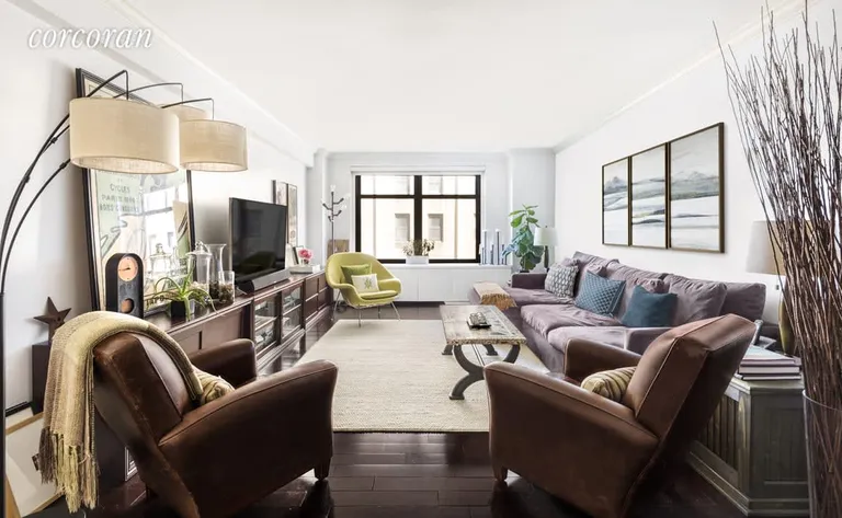 New York City Real Estate | View 285 Riverside Drive, 7C | Living Room | View 2