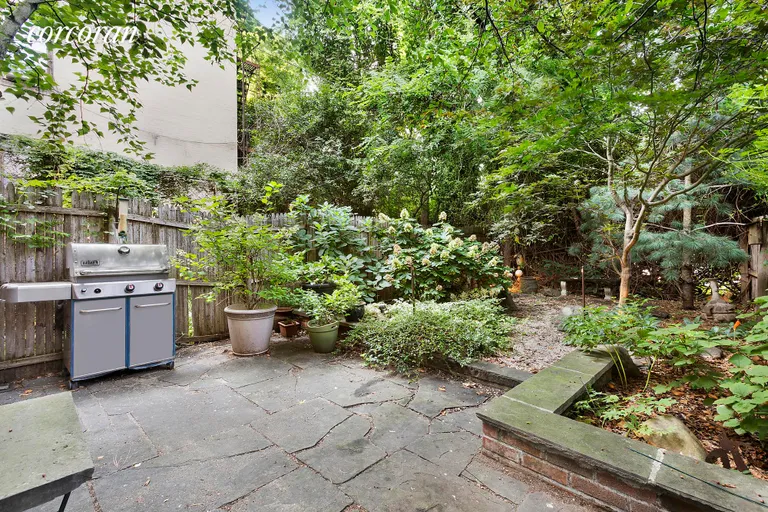 New York City Real Estate | View 330 Dean Street | A huge rear garden is verdant and welcoming.   | View 9