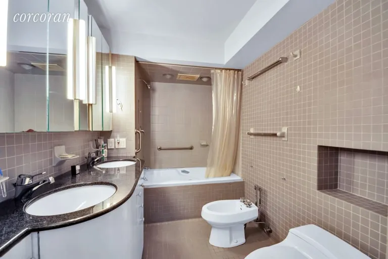 New York City Real Estate | View 12 Monroe Place, 1 | Master Bathroom  | View 11