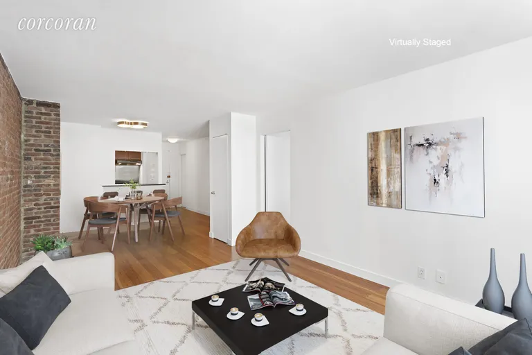 New York City Real Estate | View 77 Bleecker Street, 821E | Open Concept Living/Dining Room. | View 2