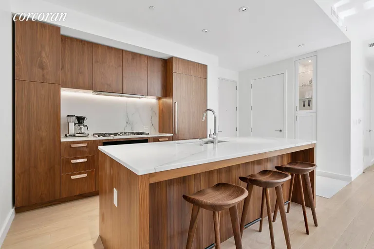 New York City Real Estate | View 509 Pacific Street, 3H | Open Kitchen with Center 
Island | View 4