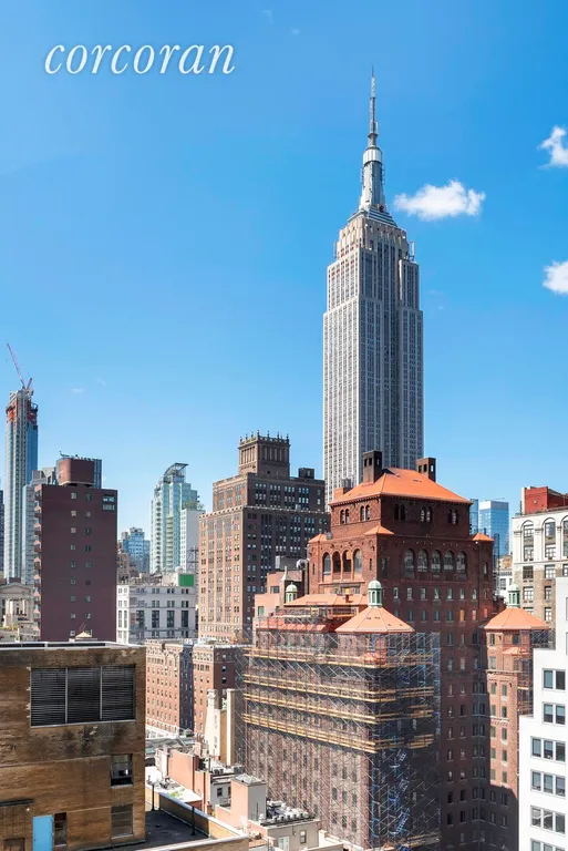 New York City Real Estate | View 80 Park Avenue, 19G | VIEW OF THE ESB FROM THE TERRACE AND BEDROOM | View 5