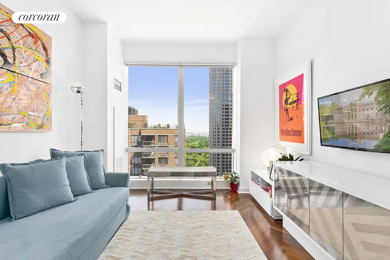 New York City Real Estate | View 230 West 56th Street, 52A | Park Facing Second Bedroom | View 3