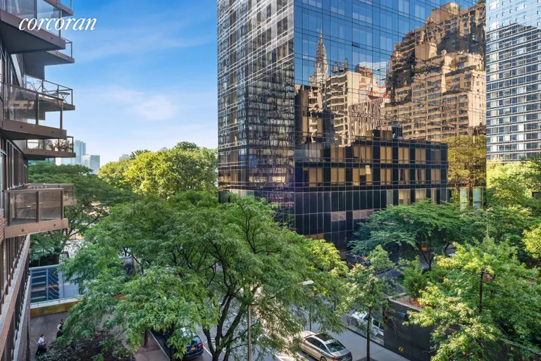 New York City Real Estate | View 100 United Nations Plaza, 5D | Eastern view from balcony | View 7