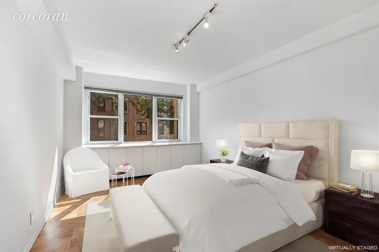 New York City Real Estate | View 315 East 69th Street, 2JK | Virtually Staged Master Bedroom | View 2