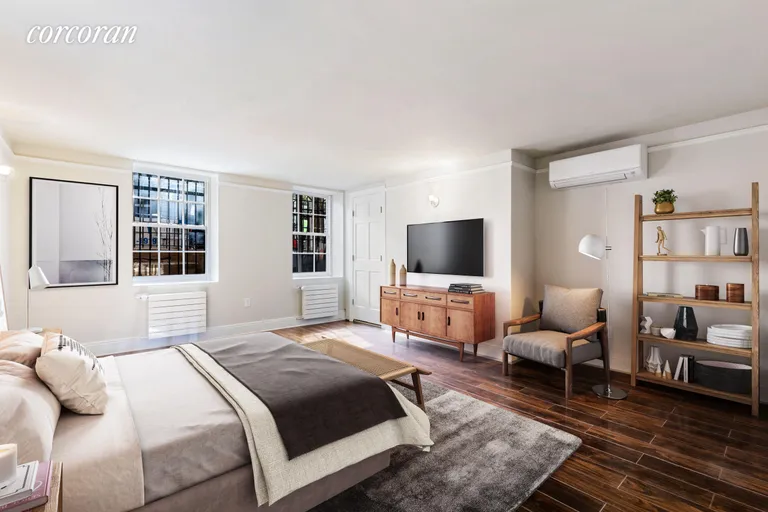 New York City Real Estate | View 489 Hudson Street, 1 | Virtually Staged Bedroom | View 8
