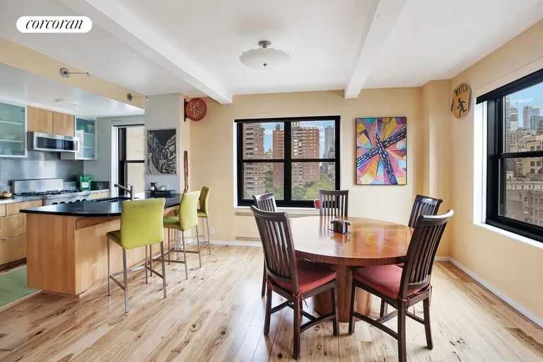 New York City Real Estate | View 300 West 23rd Street, 11H | Dining room with two exposures | View 4