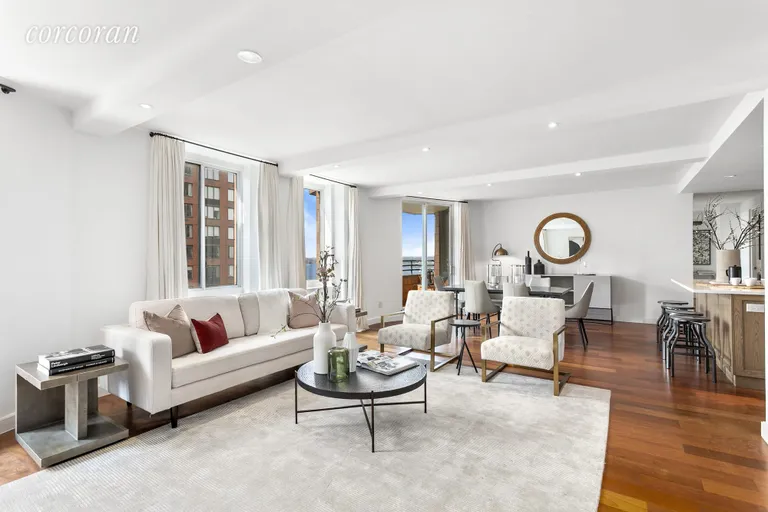 New York City Real Estate | View 333 Rector Place, 1408 | 3 Beds, 2 Baths | View 1