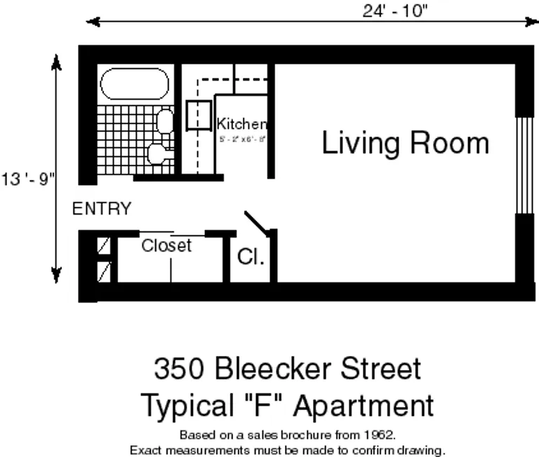 350 BLEECKER STREET, 4F | floorplan | View 4
