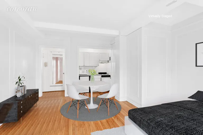 New York City Real Estate | View 457 West 57th Street, 1416 | Room for dining area | View 3