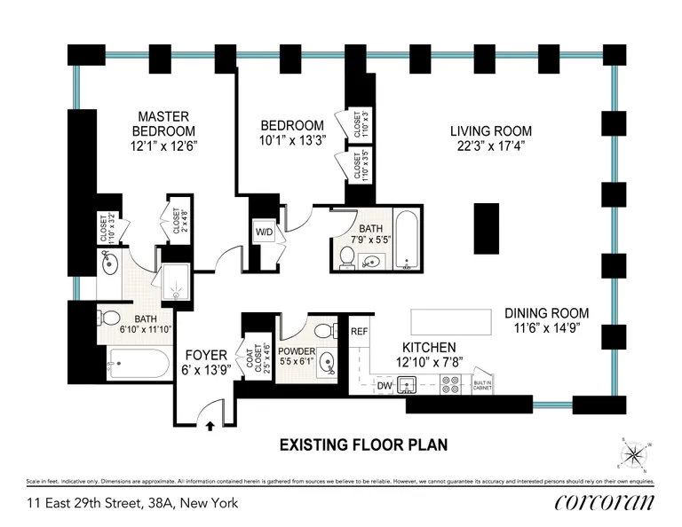 11 East 29th Street, 38A | floorplan | View 12