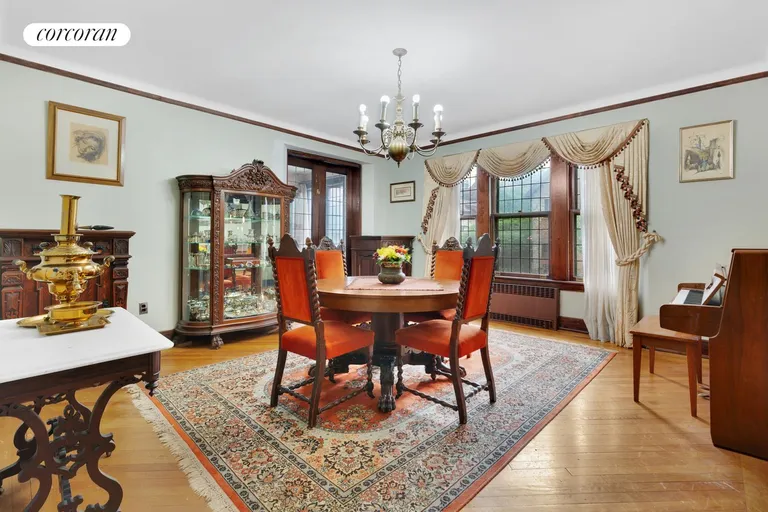 New York City Real Estate | View 17 Bow Street | Formal Dining Room w/ Buffet Area | View 5