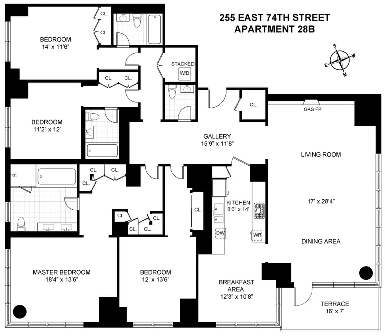 255 East 74th Street, 28B | floorplan | View 10