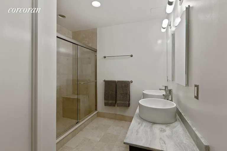 New York City Real Estate | View 35 North Moore Street, 3B | Master Bathroom | View 5